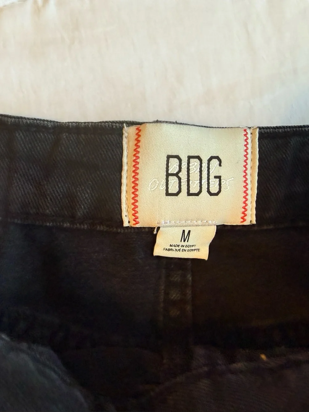 BDG Black Denim Mini Skirt